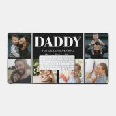 Daddy You are our Superheroフォトコラージュシンプル デスクマット (キーボード&マウス)