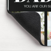 Daddy You are our Superheroフォトコラージュシンプル マウスパッド (コーナー)