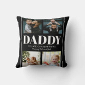 Daddy You are our Superhero Photo Collage モダン クッション (裏面)
