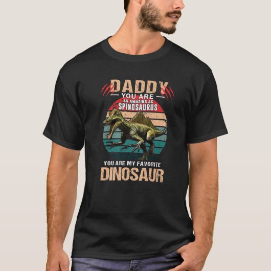 Daddy You As Amazing As Spinosaurus Disourus F Tシャツ (正面)