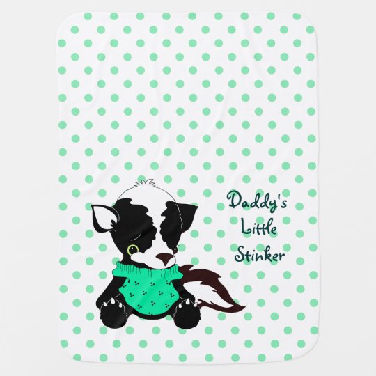 Daddysの小さい鼻摘みもののスカンクの水玉模様 ベビー ブランケット Zazzle Co Jp Daddysの小さい鼻摘みもののスカンクの水玉模様 ベビー ブランケット Zazzle Co Jp