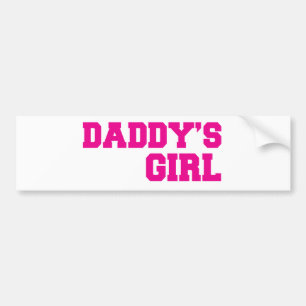 daddysの女の子のピンク バンパーステッカー