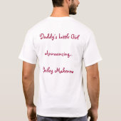 daddysの女の子 tシャツ (裏面)
