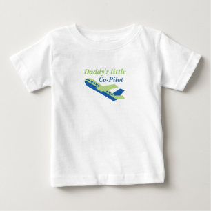 Daddysの小さい副操縦士 ベビーTシャツ