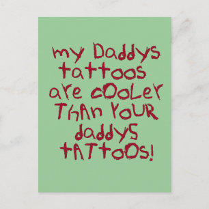 Daddysは石を入れ墨します ポストカード