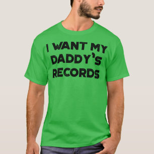 Daddysレコードのおもしろいヴィンテージレトロ Tシャツ
