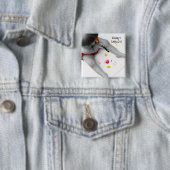 Daddys小さな女の子I愛する愛するパパIハートU 缶バッジ (インサイチュ)