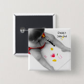 Daddys小さな女の子I愛する愛するパパIハートU 缶バッジ (正面&裏面)