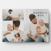 Daddy's Boy – フォトコラージュ父の日写真 フォトプラーク (正面)