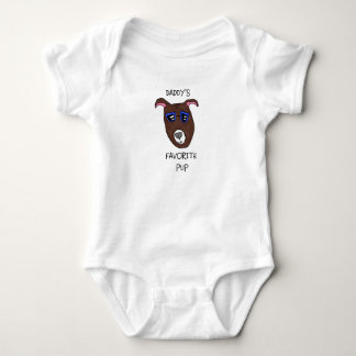 "Daddy's Favorite Pup" Baby Bodysuit ベビーボディスーツ