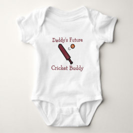 Daddy's Future Cricket Buddy | Custom Cricket ベビーボディスーツ