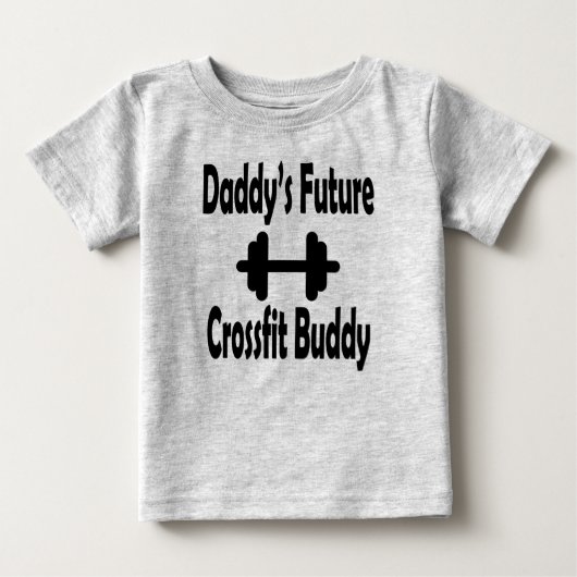 Daddy's future CrossFitバディTシャツ ベビーTシャツ (正面)