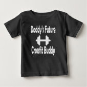 Daddy's future CrossFit buddy ベビーTシャツ (正面)