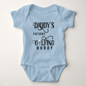 Daddy's Future Golfing Buddy Baby Bodysuit ベビーボディスーツ (正面)