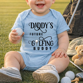 Daddy's Future Golfing Buddy Baby Bodysuit ベビーボディスーツ