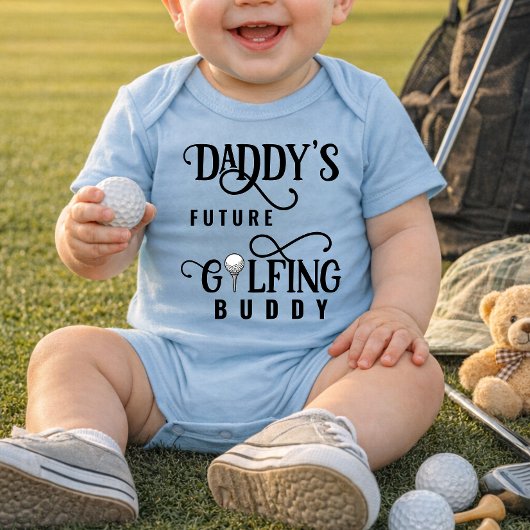 Daddy's Future Golfing Buddy Baby Bodysuit ベビーボディスーツ