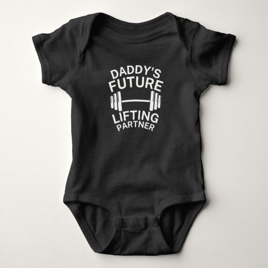 Daddy's Future Lifting PartnerパパFutureトレーニング ベビーボディスーツ (正面)