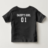 Daddy's Girl 01 Front and Back トドラーTシャツ (裏面)