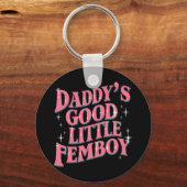 Daddy's Good Little Femboy LGBTゲイプライド・フェモビー キーホルダー (正面)