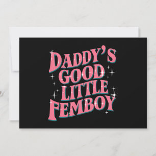 Daddy's Good Little Femboy LGBTゲイプライド・フェモビー 招待状