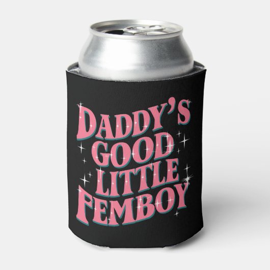 Daddy's Good Little Femboy LGBTゲイプライド・フェモビー 缶クーラー (缶正面)