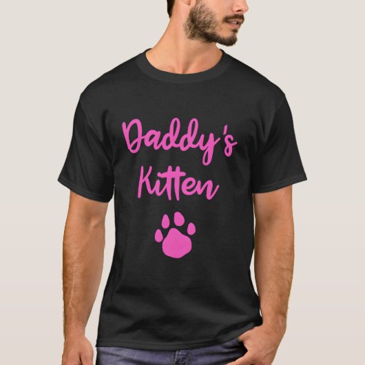 Daddy'S Kitten Roleplay Ddlg Tシャツ (正面)