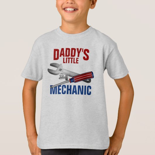 Daddy's Little – キッズハンドルTAGLESS® Tシャツ (正面)