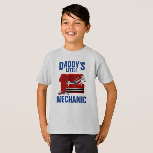 Daddy's Little – キッズハンドルTAGLESS® Tシャツ (正面フル)