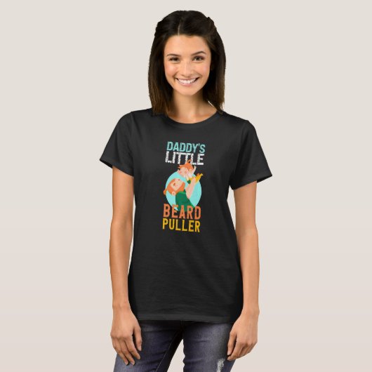 Daddy's Little Beard Puller Children Baby Tシャツ (正面フル)