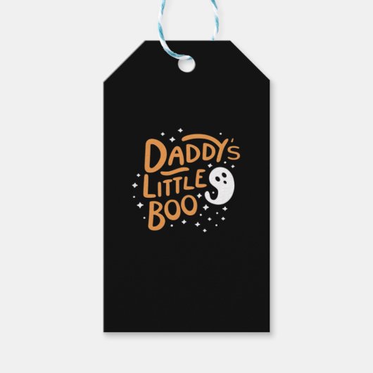 Daddys Little Boo ハロウィンスタイル ギフトタグ (正面)