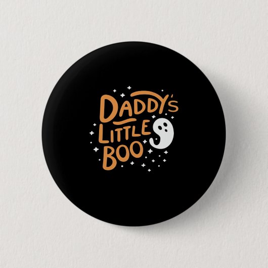 Daddys Little Boo ハロウィンスタイル 缶バッジ (正面)