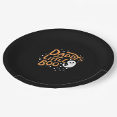 Daddys Little Boo Happy Halloween Style ペーパープレート (アングル)