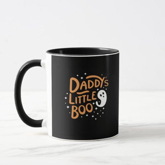 Daddys Little Boo Happy Halloween Style マグカップ (左)