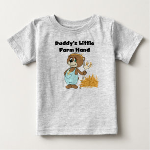 Daddy's Little Farm Hand Tシャツ&ギフト ベビーTシャツ