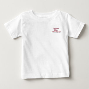 Daddy's Little Firecracker! USA 250 花火 ベビーTシャツ