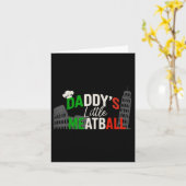 Daddys Little Meatball Mommy's Little Meatball カード (黄色い花)