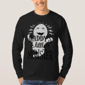 Daddy's Little Monster  Halloween  Ghost  Black Le Tシャツ (正面)