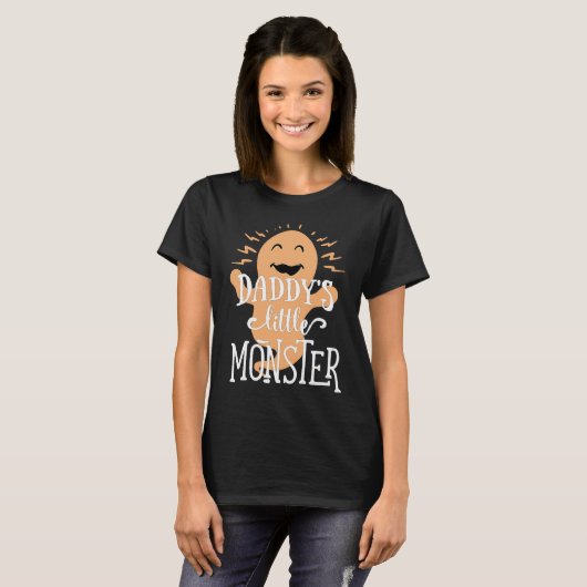 Daddy's Little Monster  Halloween  Ghost Tシャツ (正面フル)