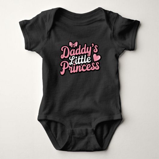 Daddy's Little Princess  ベビーボディスーツ (正面)