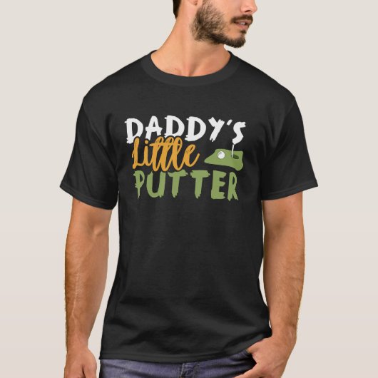 Daddy's Little Putter Golf Club Divots Pro Round F Tシャツ (正面)