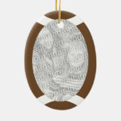 Daddy's Little Quarterback Vertical Photo セラミックオーナメント (裏面)