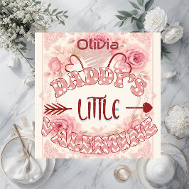 Daddys Little Valentine Soft Blush Pink Rose Ivory ジグソーパズル