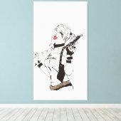 Daddy's Monster Hand Painted by Mark Elsen キャンバスプリント (インサイチュ (ウッドフロア))