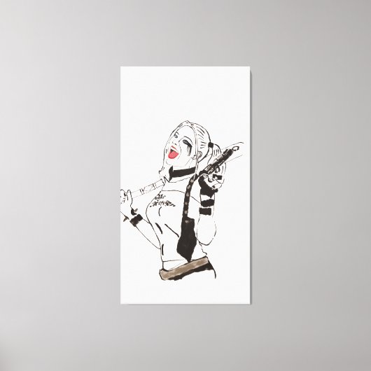 Daddy's Monster Hand Painted by Mark Elsen キャンバスプリント (正面)