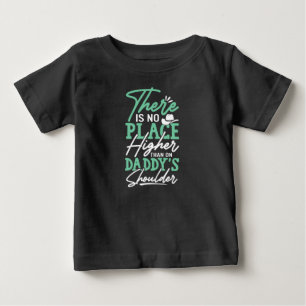 Daddy's Shoulder – 安全&愛 ベビーTシャツ