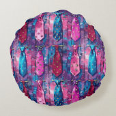 Daddy's Ties Round Cotton Throw Pillow ラウンドクッション (裏面)