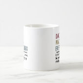 Daddy's Wisdom Mugと皮肉引用文とDoodle コーヒーマグカップ (中央)