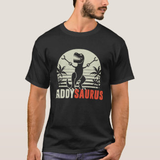Daddysaurus  Daddy Saurus Rex Dinosaur Dad Tシャツ