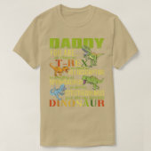 Daddysaurus Daddy You Are As Strong As T Re Funny  Tシャツ (デザイン正面)
