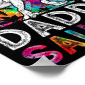 Daddysaurus Dinosaur Daddy Saurus Family Matching  ポスター (角)